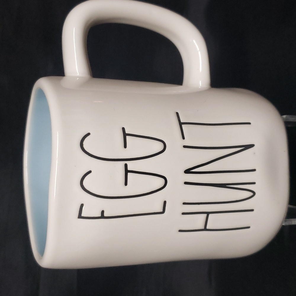 Rae Dunn Artisan Collection "EGG HUNT" Double-sided Design Ceramic Mug